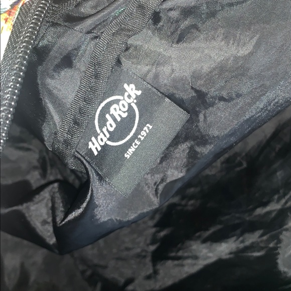 Vintage Hard Rock Cafe Packable Travel Poster Themed Backpack - Picture 4 of 10